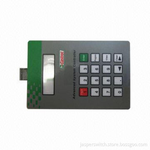 Membrane keyboards with key embossed for controller systems